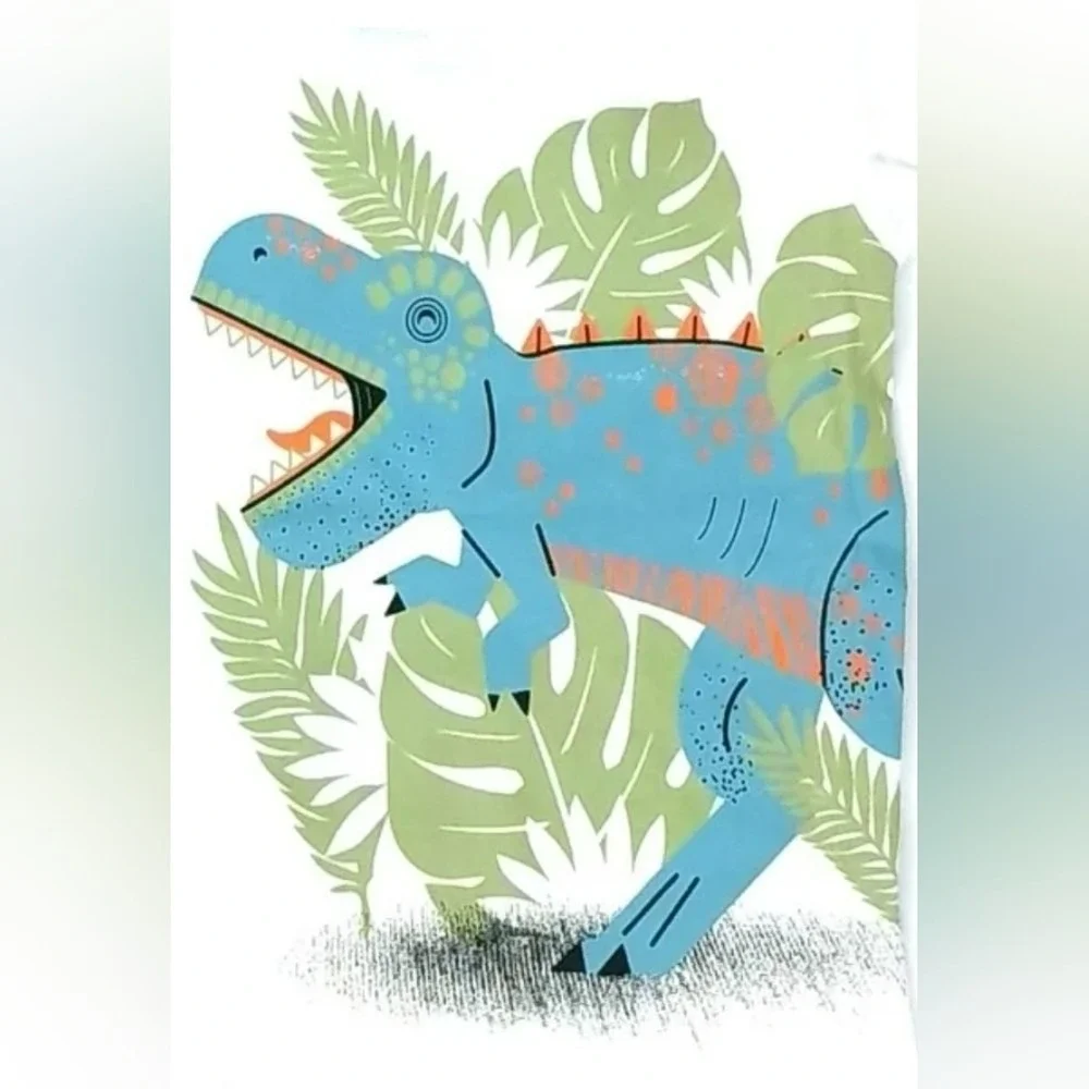 Carters Kids 4 Piece Pajama Set‎ 12M Dinosaur Print Cotton Sleepwear 1P842710